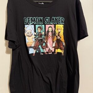 Demon Slayer Kids Black T-Shirt